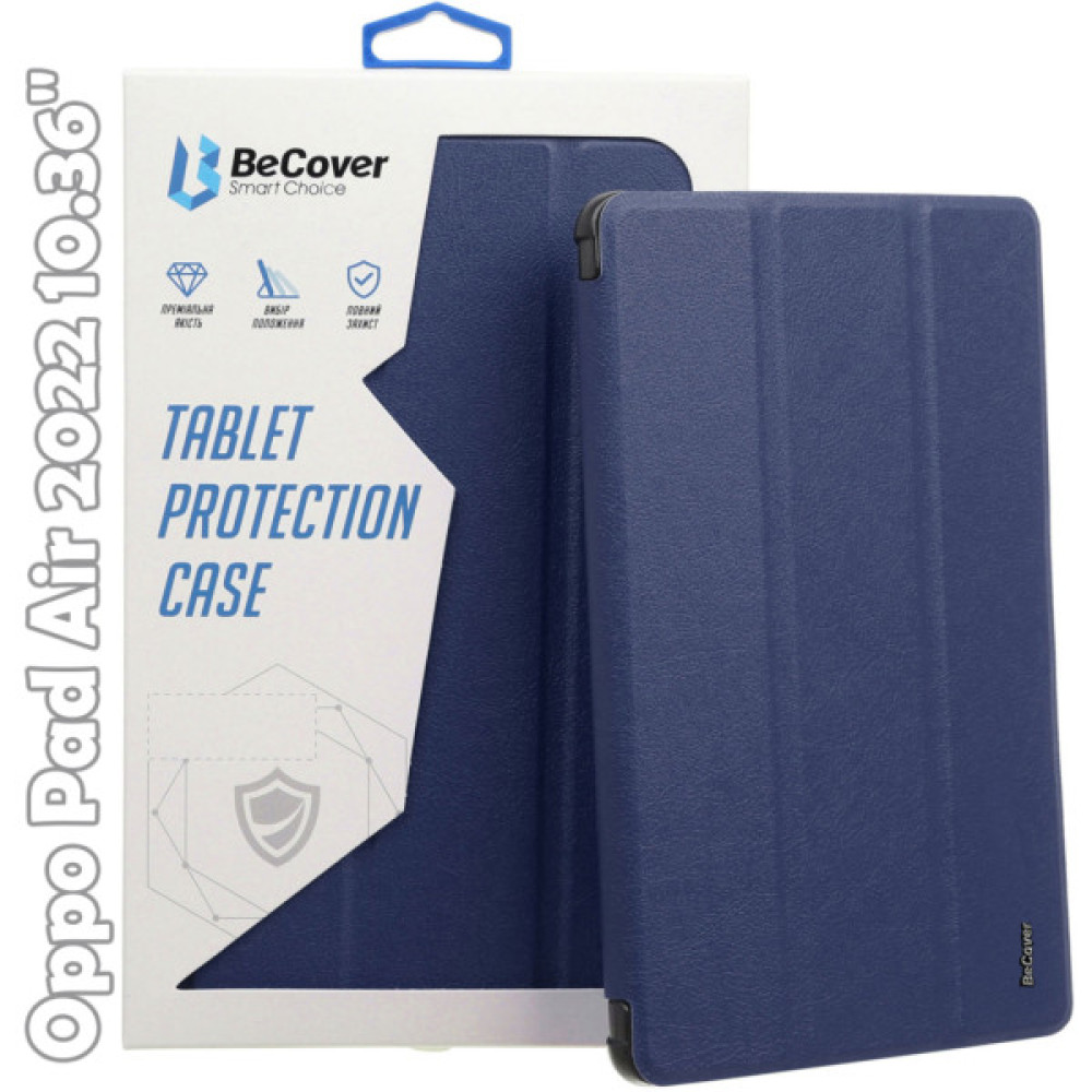 Чохол до планшета BeCover Smart Case Oppo Pad Air 2022 10.36" Deep Blue (709511) Чохол до планшета BeCover Smart Case Oppo Pad Air 2022 10.36" Deep Blue (709511)