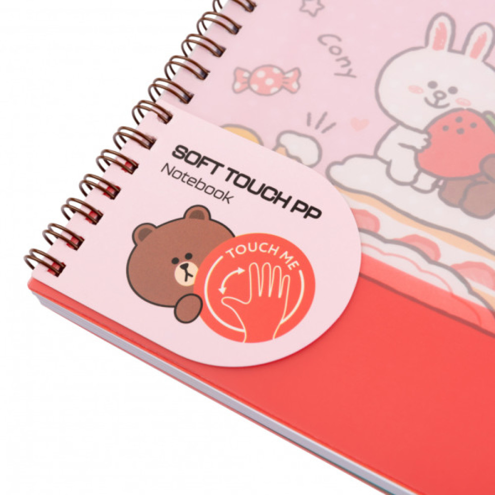 Зошит Yes А5 Line Friends пластикова обкладинка 80 аркушів, лінія (765737)