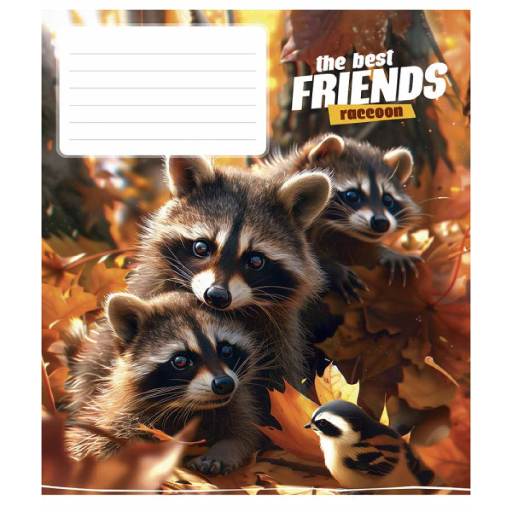 Зошит Школярик The best friends 12 аркушів клітинка (012-3434K)