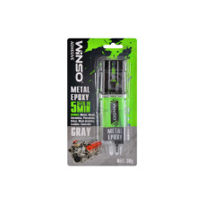 Автомобільний клей WINSO епоксидний двокомпонентний Metal Epoxy 30g,сірий (300500)