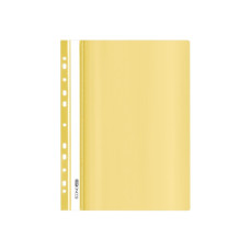 Папка-швидкозшивач Economix А4 з перфорацією, фактура "глянець", пастельна жовта (E31510-85)