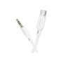 Кабель мультимедійний USB-C to 3.5mm M 1.0m white BOROFONE (6941991101076)