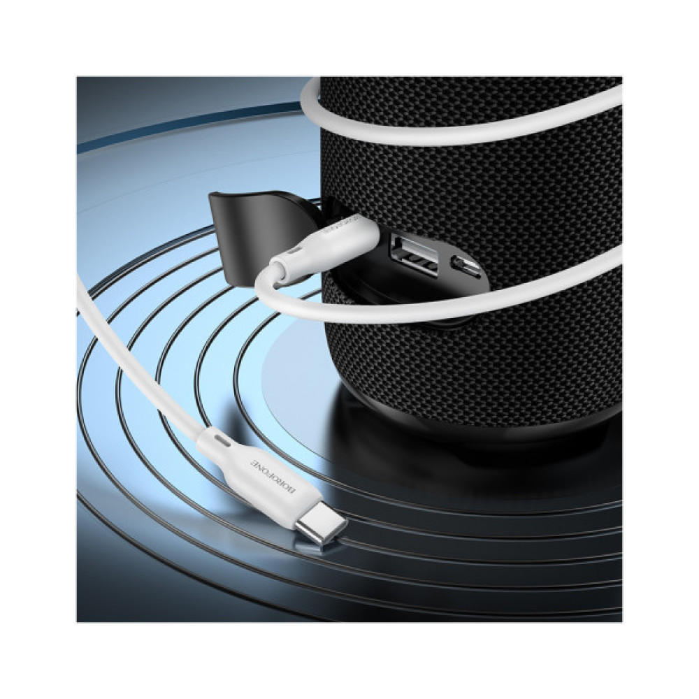 Кабель мультимедійний USB-C to 3.5mm M 1.0m white BOROFONE (6941991101076)