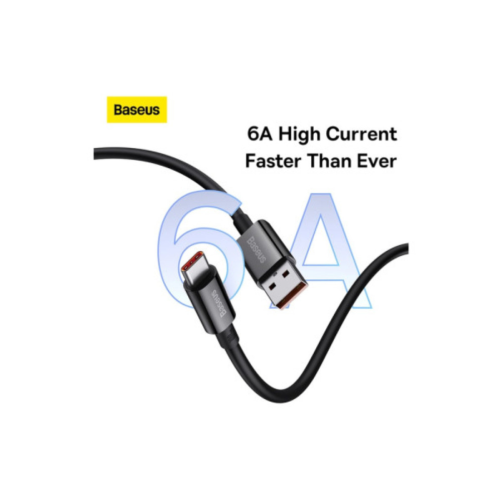 Дата кабель USB 2.0 AM to USB-C 2.0m Superior Fast Charging 100W cluster black Baseus (P10320102114-02)
