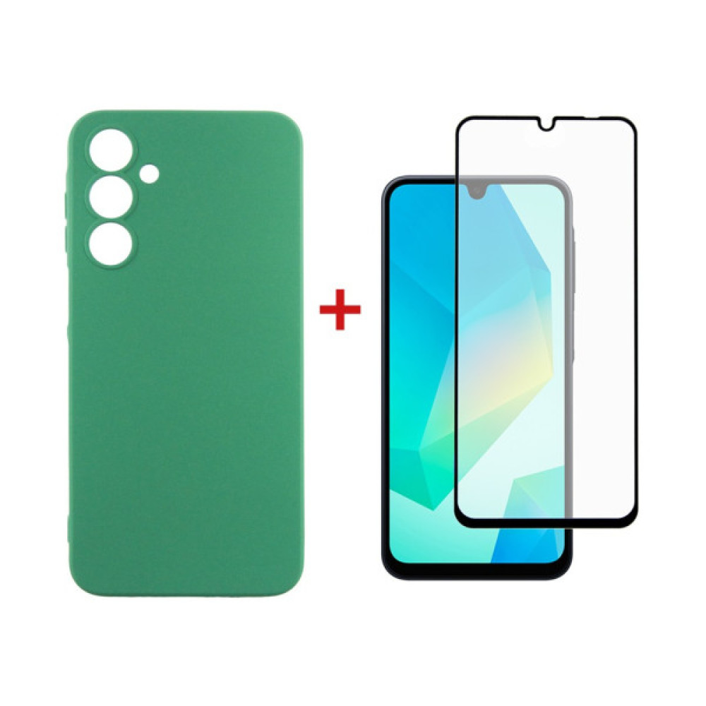 Чохол до мобільного телефона Dengos Samsung Galaxy A16 Soft + glass (Mint) (DG-KM-134)
