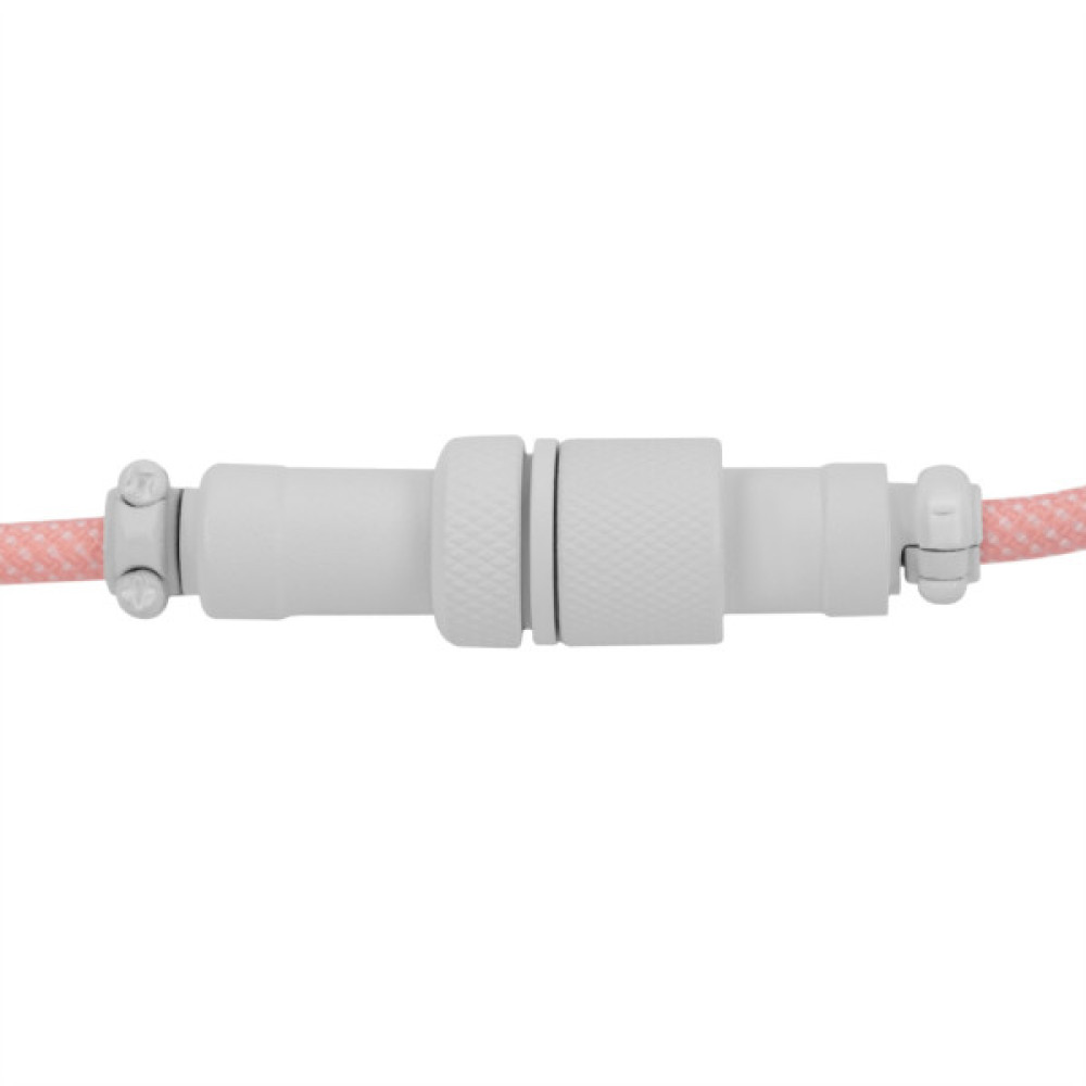 Дата кабель USB-C + USB A to USB-C 1.36m Coiled Aviator pink Keychron (CAB15_KEYCHRON)