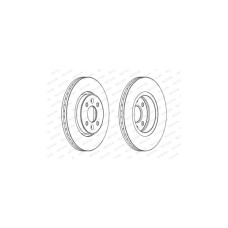 Гальмівний диск FERODO DDF1124