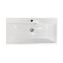Раковина, умивальник Adamant STRENG NEW, штучний камінь, прямокут., з отвором для змішувача, з отвором для переливу, 790x410x123мм, накладний, білий