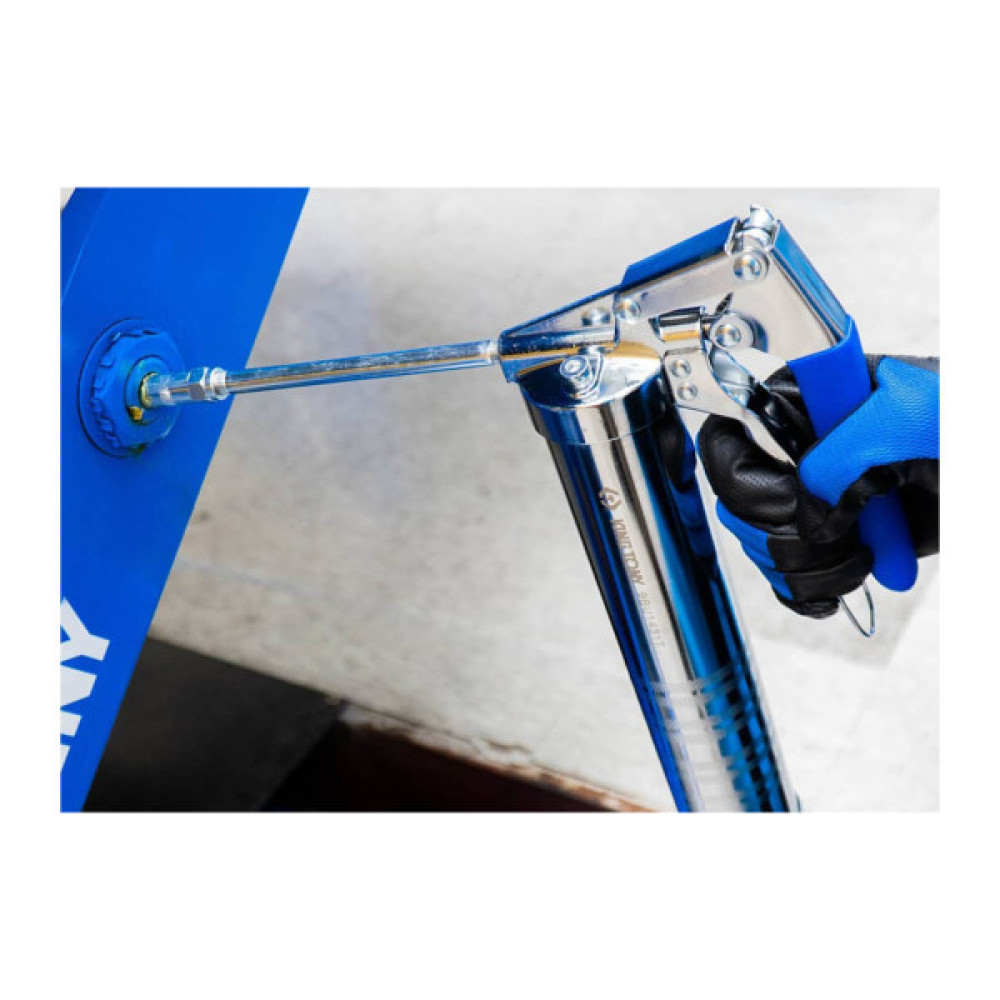 Шприц для мастила KING TONY плунжерний 400 мл, гнучка насадка (9BU1432T)