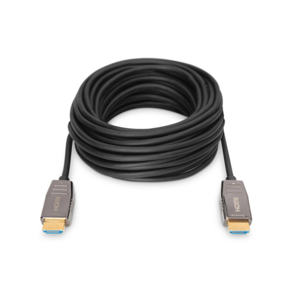 Кабель DIGITUS HDMI UHD 8K, AOC hybrid-fiber, type A M/M, 10м, чорний