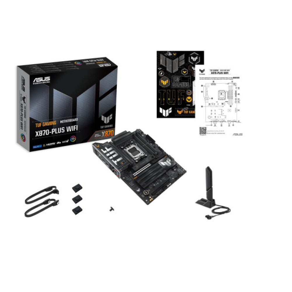 Материнcька плата ASUS TUF GAMING X870-PLUS WIFI sAM5 X870 4xDDR5 M.2 HDMI Wi-Fi BT ATX