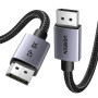Кабель мультимедійний DisplayPort M to DisplayPort M 3.0m V1.4 8K60Hz black Ugreen (25906)