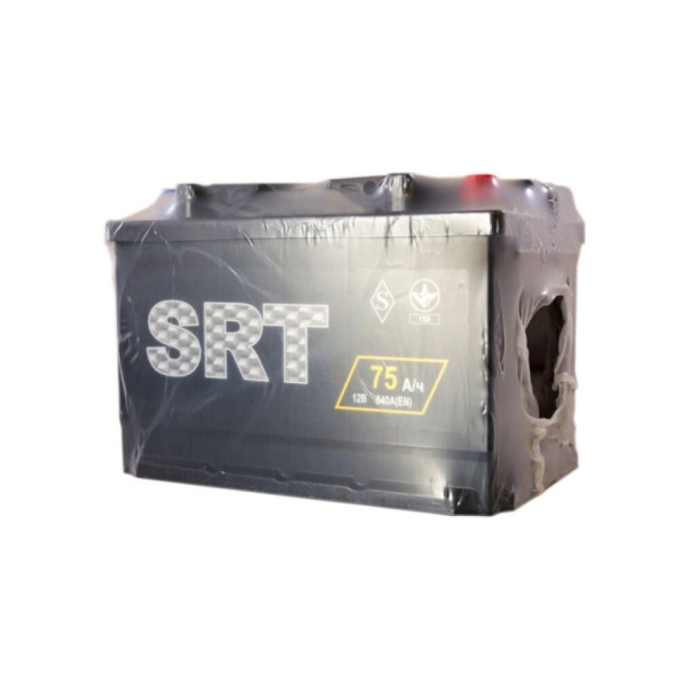 Акумулятор автомобільний SRT 6СТ-75АЗ (1) (+/-) (L3) 640А 12V (E)