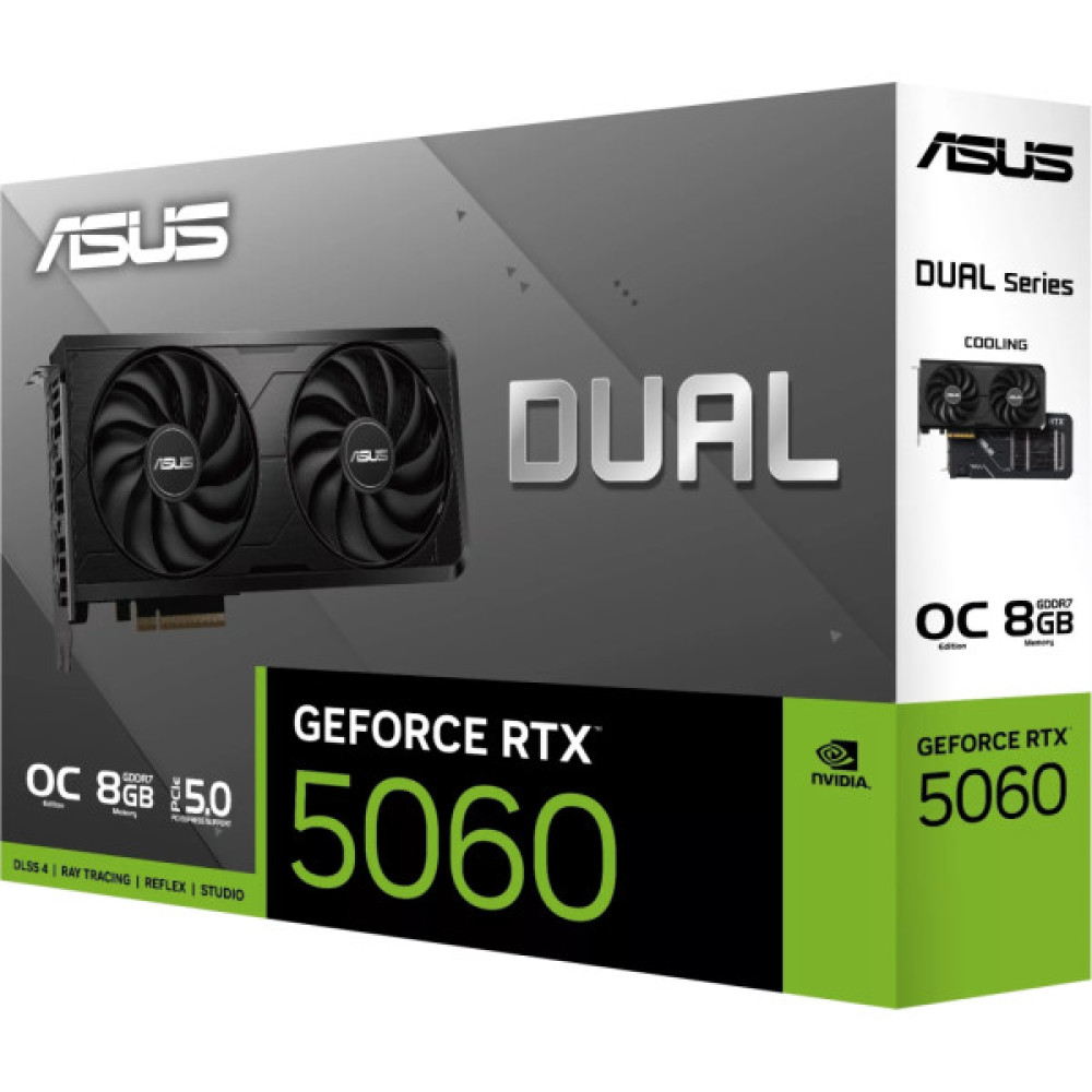 Відеокарта ASUS GeForce RTX5060 8Gb DUAL OC EVO (DUAL-RTX5060-O8G-EVO BULK)