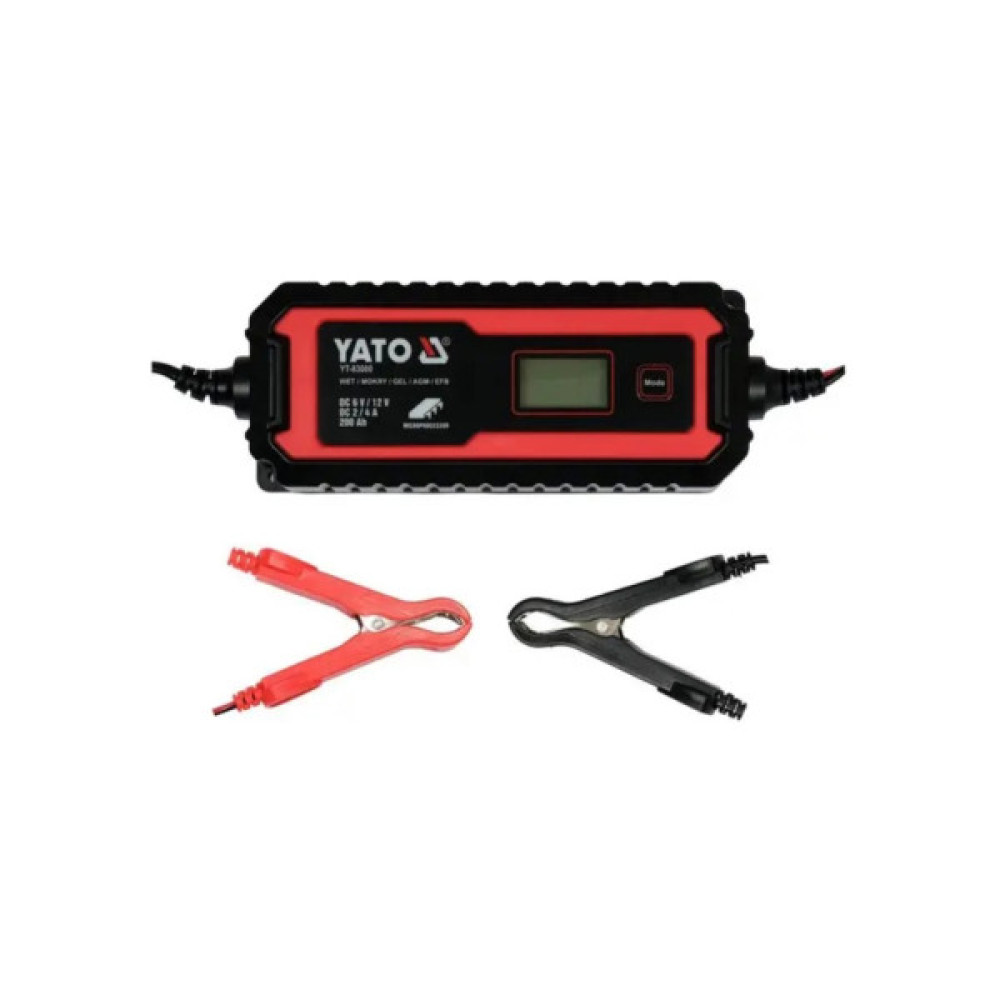 Зарядний пристрій для автомобільного акумулятора Yato YT-83001