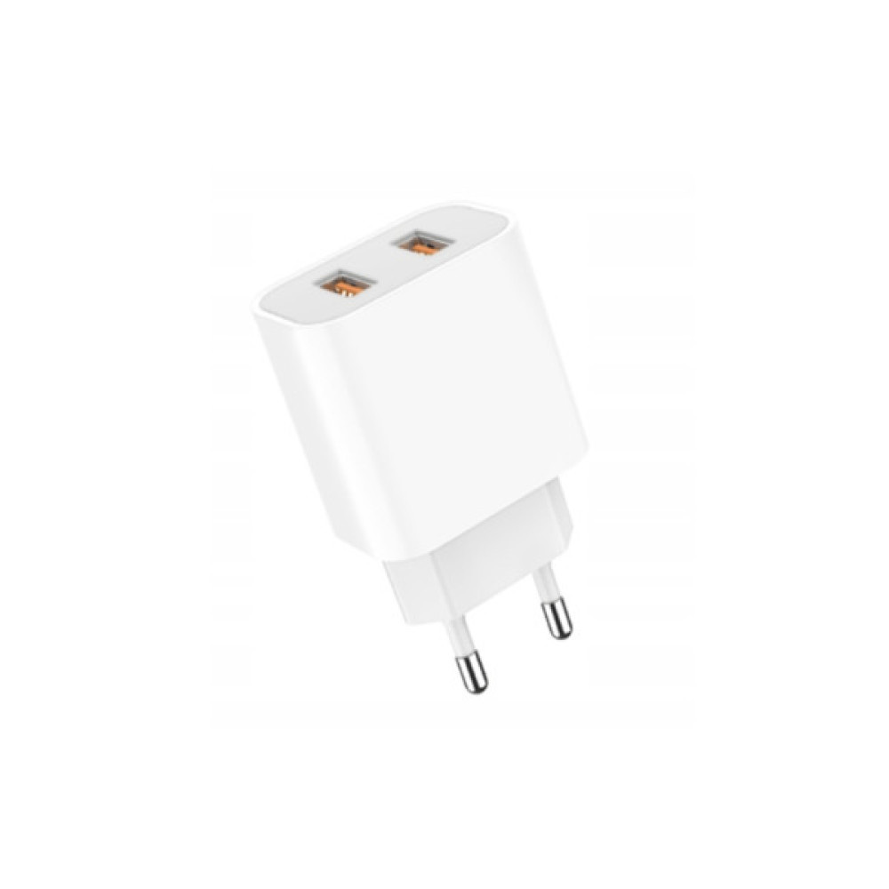 Зарядний пристрій Denmen 2xUSB 2.4A white (DM-DC05-WH)