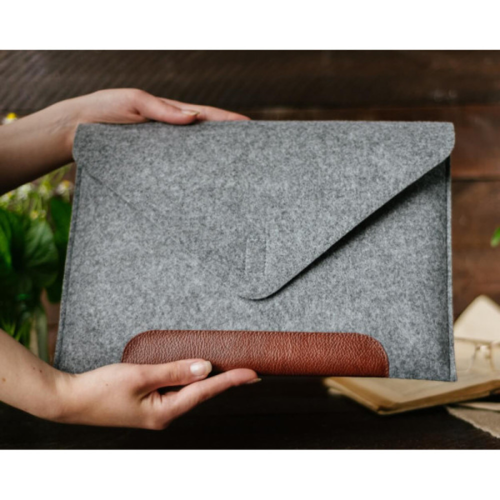 Чохол до ноутбука Gmakin 13" GM10 Grey/Brown для MacBook Pro 13 (GM10-13New)