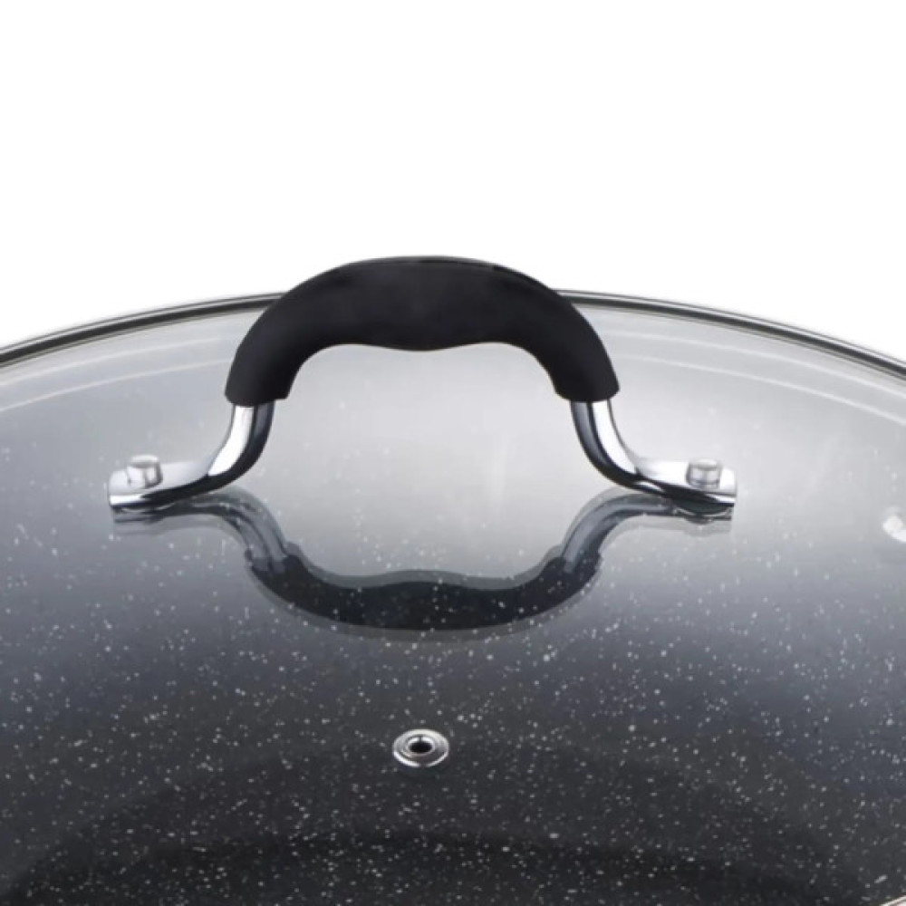 Сковорода MasterPro Home edition, Вок з кришкою, 28 см (BGMP-3289-BK)