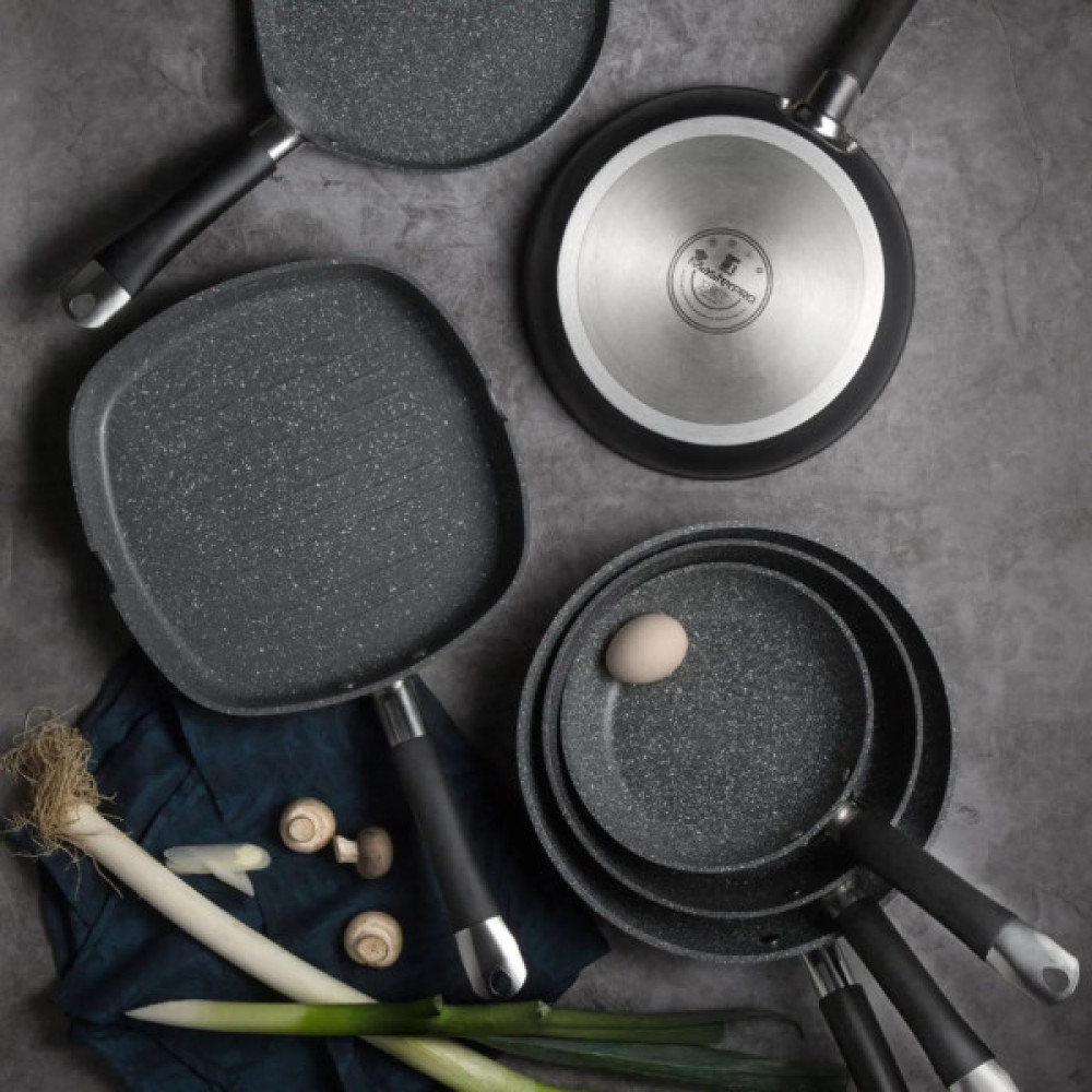 Сковорода MasterPro Home edition, Вок з кришкою, 28 см (BGMP-3289-BK)