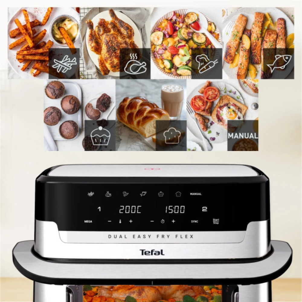 Мультипіч Tefal Dual Easy Fry Flex (EY922DE0)