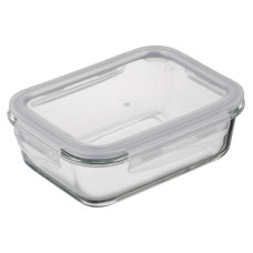 Харчовий контейнер Ardesto Gemini прямокутний, 1.06л, боросилікатне скло, прозорий (AR1210BRC)