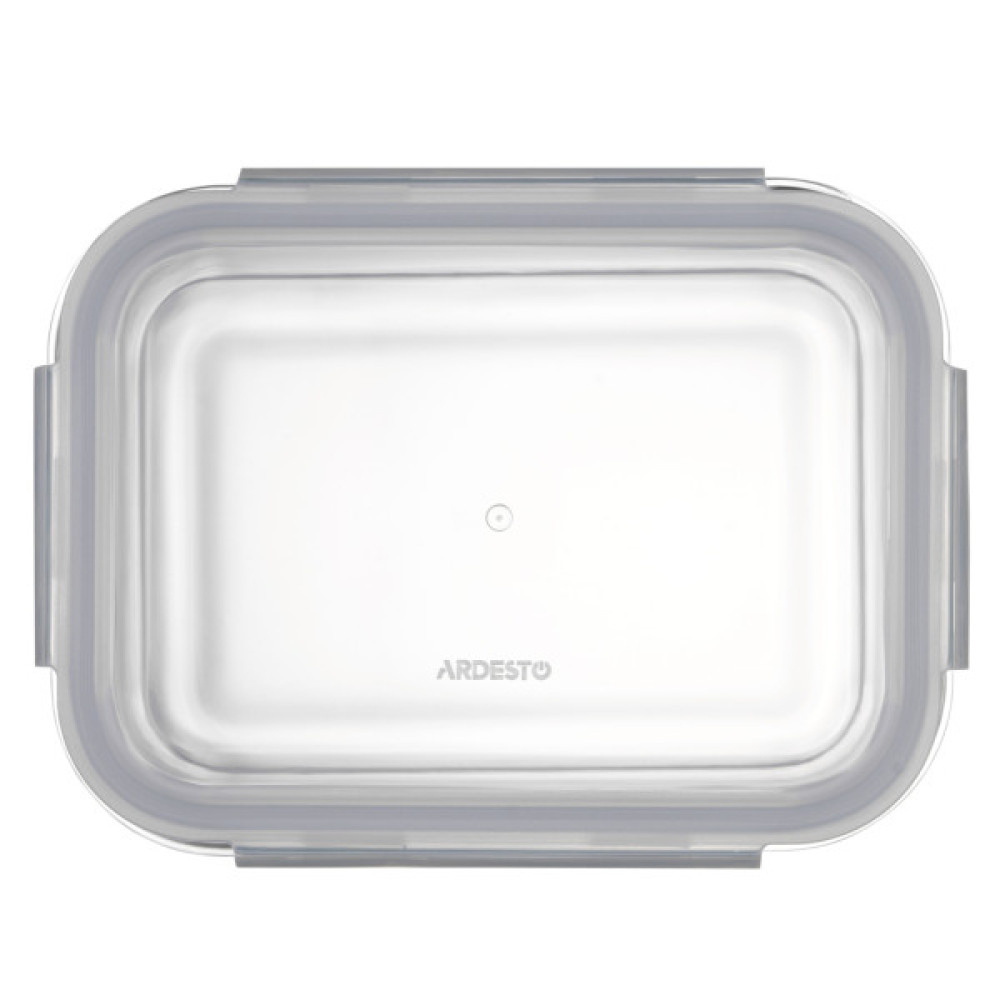 Харчовий контейнер Ardesto Gemini прямокутний, 1.06л, боросилікатне скло, прозорий (AR1210BRC)