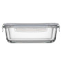 Харчовий контейнер Ardesto Gemini прямокутний, 1.06л, боросилікатне скло, прозорий (AR1210BRC)