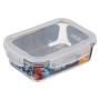 Харчовий контейнер Ardesto Gemini прямокутний, 1.06л, боросилікатне скло, прозорий (AR1210BRC)