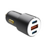 Зарядний пристрій XO CC45 1 USB QC 3.0 + 2 Type-C PD (60W) Black (XO-CC45-BK) Зарядний пристрій XO CC45 1 USB QC 3.0 + 2 Type-C PD (60W) Black (XO-CC45-BK)
