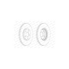 Гальмівний диск FERODO DDF1724C