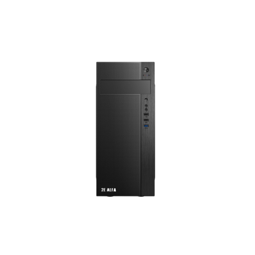 Корпус 2E Alfa E185 без БЖ 1xUSB3.0, 2xUSB2.0, VGA 310мм, ATX, чорний