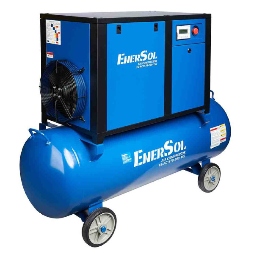 Компресор Enersol гвинтовий 1570 л/хв, 7,5 кВт, 200л, 198кг (ES-AC1570-200-1SS)