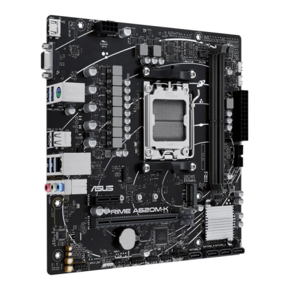 Материнcька плата ASUS PRIME A620M-K sAM5 A620 2xDDR5 HDMI D-Sub mATX