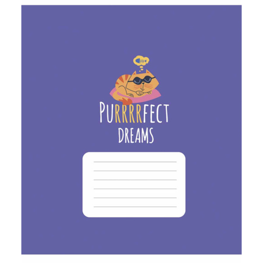 Зошит Школярик Purrrfect cats 24 аркуша клітинка (024-3562K)