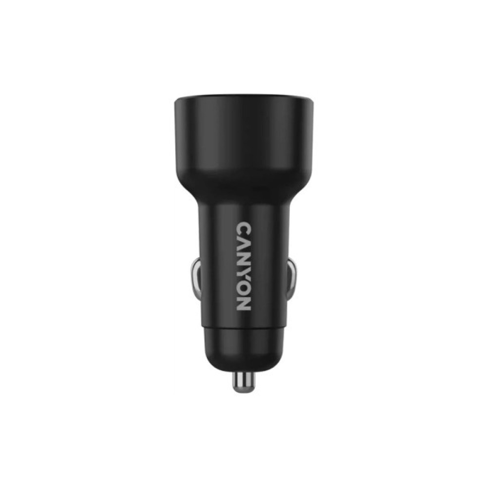 Зарядний пристрій Canyon 1xUSB + 1xUSB-C PD85W black (CNE-CCABR8AC)