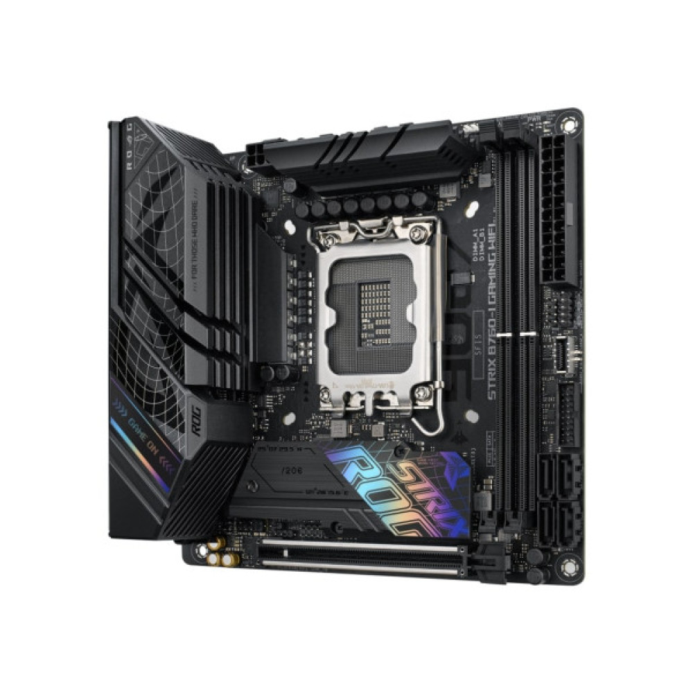 Материнcька плата ASUS ROG STRIX B760-I GAMING WIFI s1700 B760 2xDDR5 M.2 HDMI DP Wi-Fi BT mITX