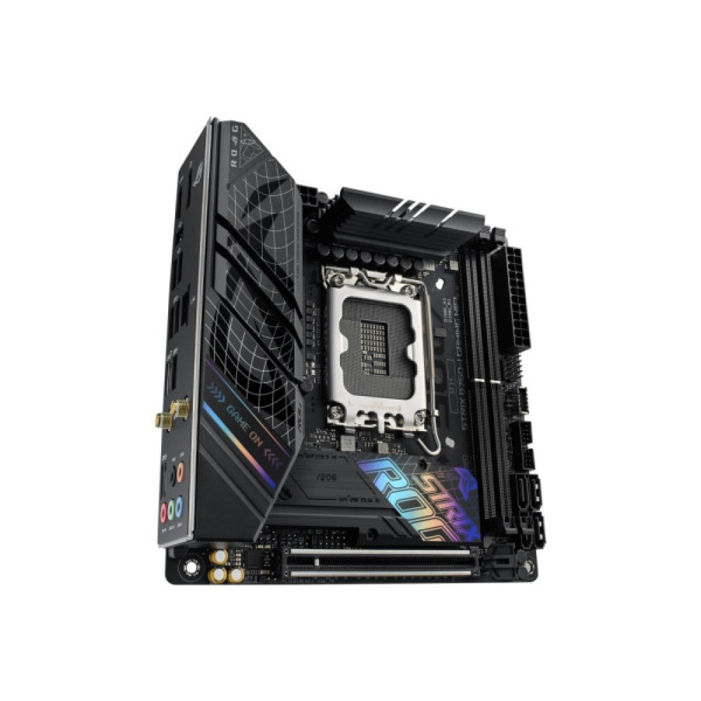 Материнcька плата ASUS ROG STRIX B760-I GAMING WIFI s1700 B760 2xDDR5 M.2 HDMI DP Wi-Fi BT mITX
