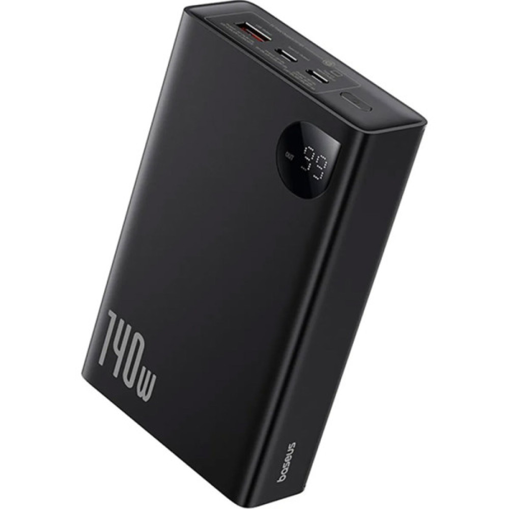 Батарея універсальна Baseus Adaman Metal Digital Display 24000mAh 140W, Black (P10021508113-00) (P10021507112-02 / P10021508113-00)