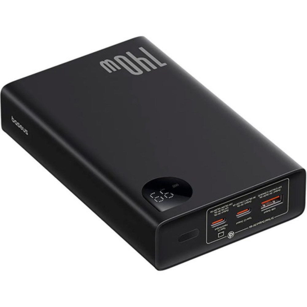 Батарея універсальна Baseus Adaman Metal Digital Display 24000mAh 140W, Black (P10021508113-00) (P10021507112-02 / P10021508113-00)