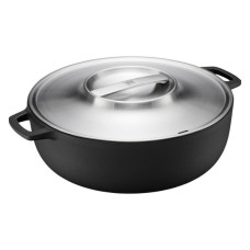 Каструля Fiskars Norden Grill з кришкою чавунна 6 л (1066430)