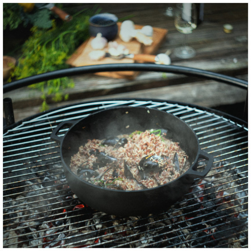 Каструля Fiskars Norden Grill з кришкою чавунна 6 л (1066430)