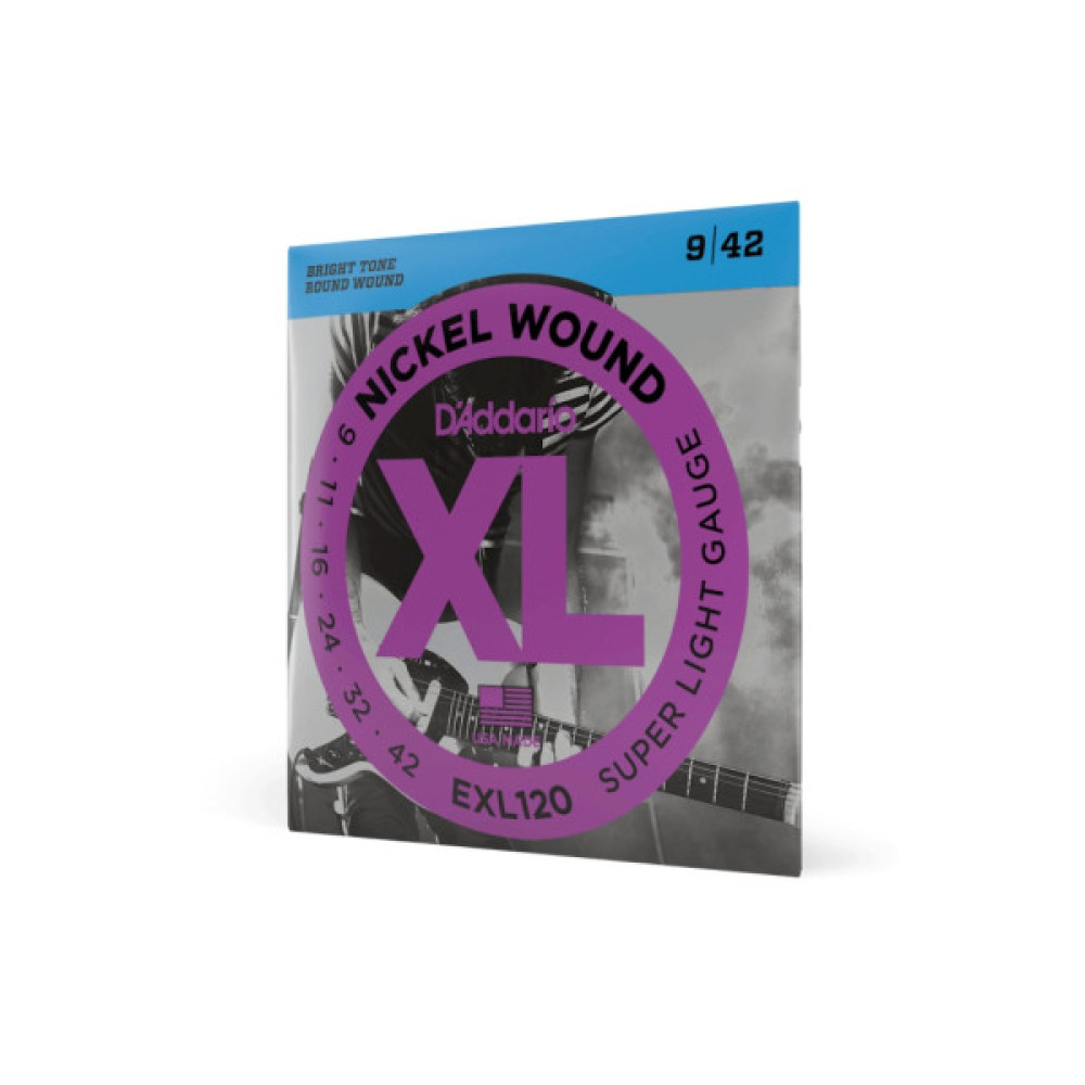 Струни для гітари D'Addario XL Nickel Wound Super Light (09-42) (EXL120)
