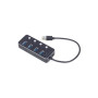 Концентратор Gembird USB 3.0 4 ports switch black (UHB-U3P4P-01) Концентратор Gembird USB 3.0 4 ports switch black (UHB-U3P4P-01)