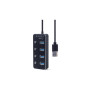 Концентратор Gembird USB 3.0 4 ports switch black (UHB-U3P4P-01) Концентратор Gembird USB 3.0 4 ports switch black (UHB-U3P4P-01)