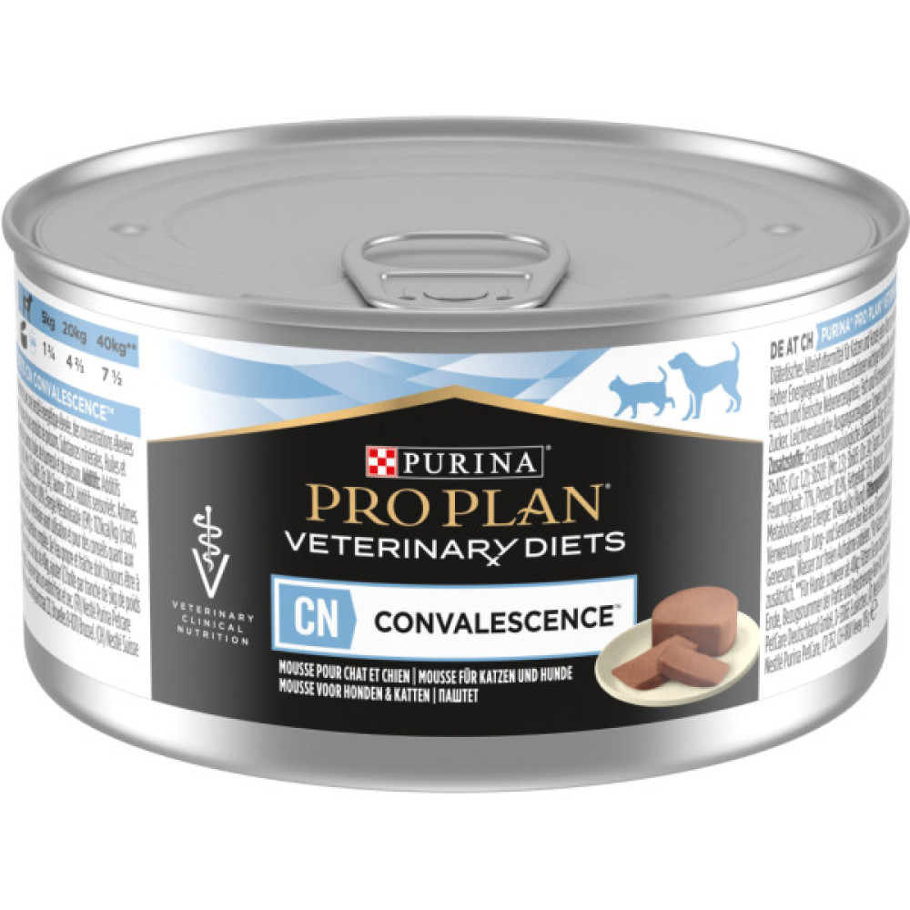 Вологий корм для кішок Purina Pro Plan Veterinary Diets CN Convalescence Одужання після операцій Мус для котів та собак 195 г (8445290092939)