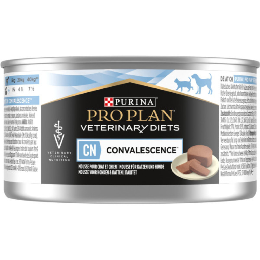 Вологий корм для кішок Purina Pro Plan Veterinary Diets CN Convalescence Одужання після операцій Мус для котів та собак 195 г (8445290092939)