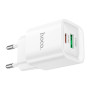 Зарядний пристрій HOCO C147A Charm 1xUSB-C PD20W + 1xUSB QC3.0 White (6942007630276) Зарядний пристрій HOCO C147A Charm 1xUSB-C PD20W + 1xUSB QC3.0 White (6942007630276)