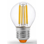 Лампочка Videx Filament G45F 6W E27 4100K 220V (VL-G45F-06274) Лампочка Videx Filament G45F 6W E27 4100K 220V (VL-G45F-06274)