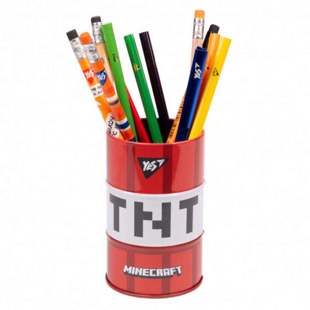 Підставка для дрібниць Yes бочка Minecraft метал, червоний (470497)