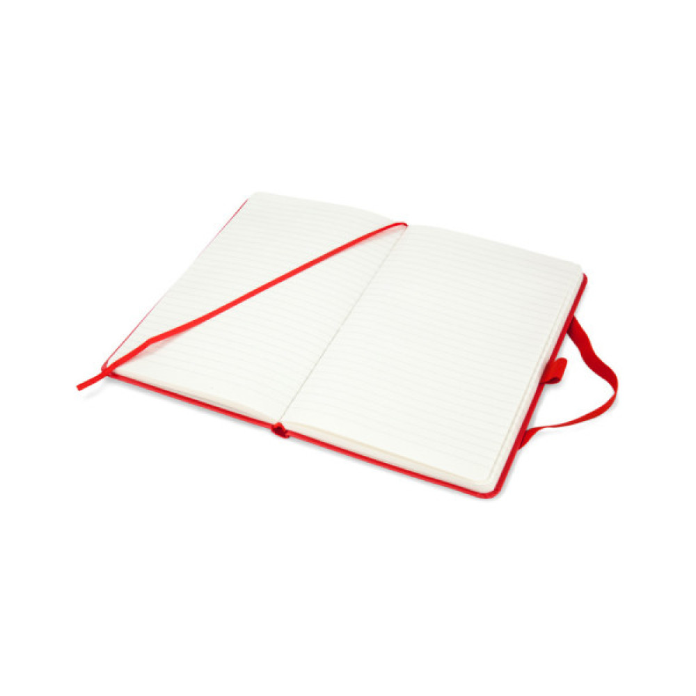 Книга записна Axent Partner 125х195 мм в лінійку 96 аркушів Червона (8308-05-A)